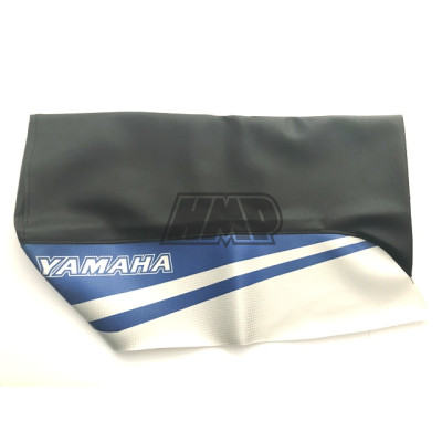 Capa / forra selim YAMAHA DT 125 R / DTR preto / azul anti-derrapante